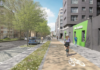 Une rue animée du quartier Lambermont à Schaerbeek.